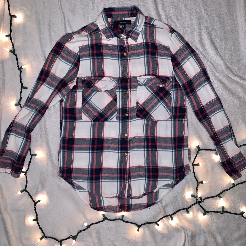 Plaid Button-up Long Sleeve